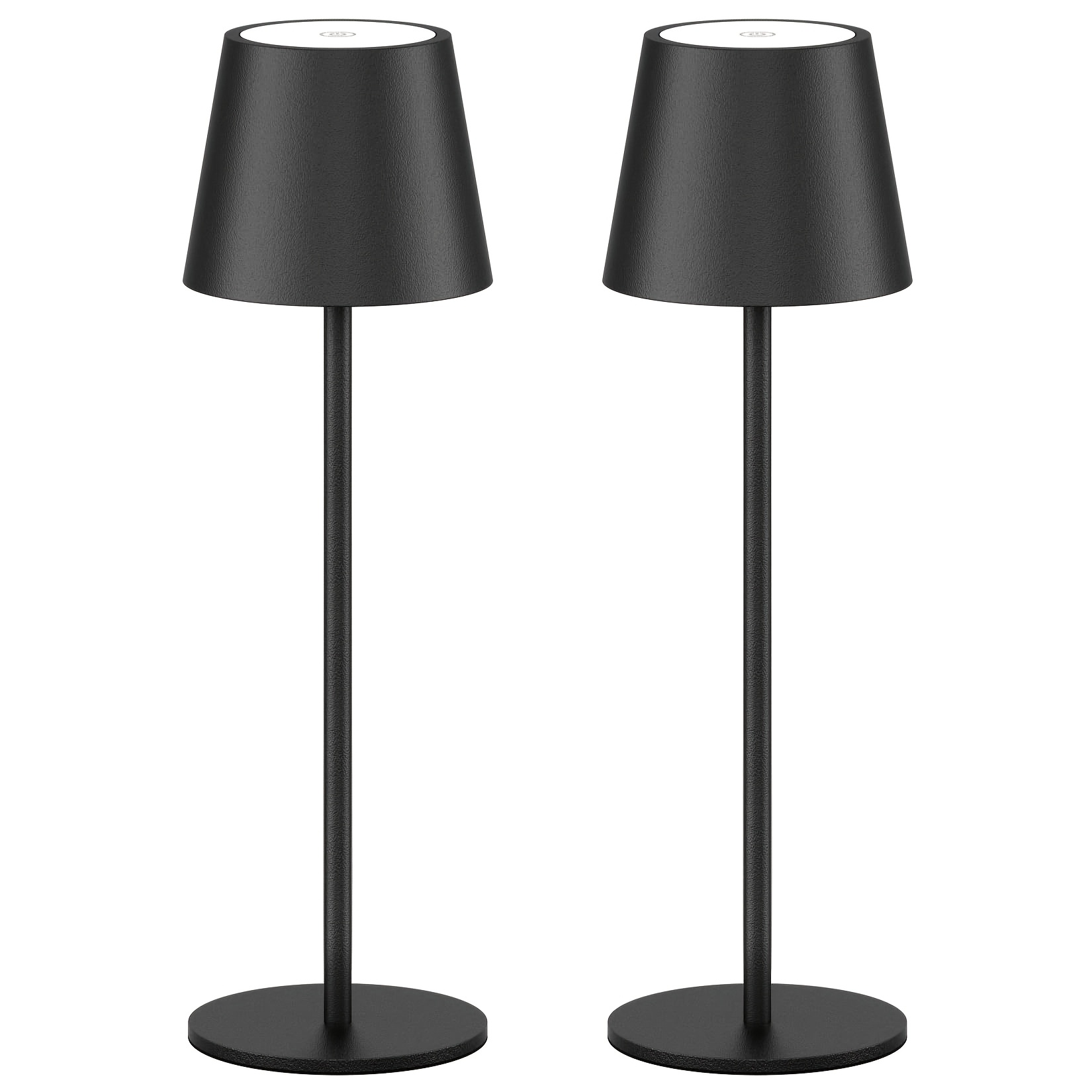 Image of 2/ 4 Packs Cordless Table Lamps, Rechargeable Lamps, Touch Control, 3 Color Temperature, Dimmable, Ipx7 Led Portable Wireless Lamp, 4000mah Battery Operated Lamp