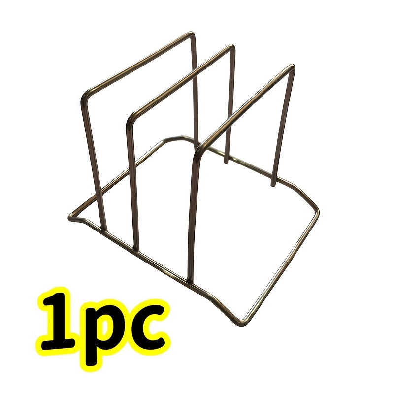 TEMU Porte-planche à découper en métal robuste - Support pour planche à découper avec support de place pour meuble/plan de travail, support pour
