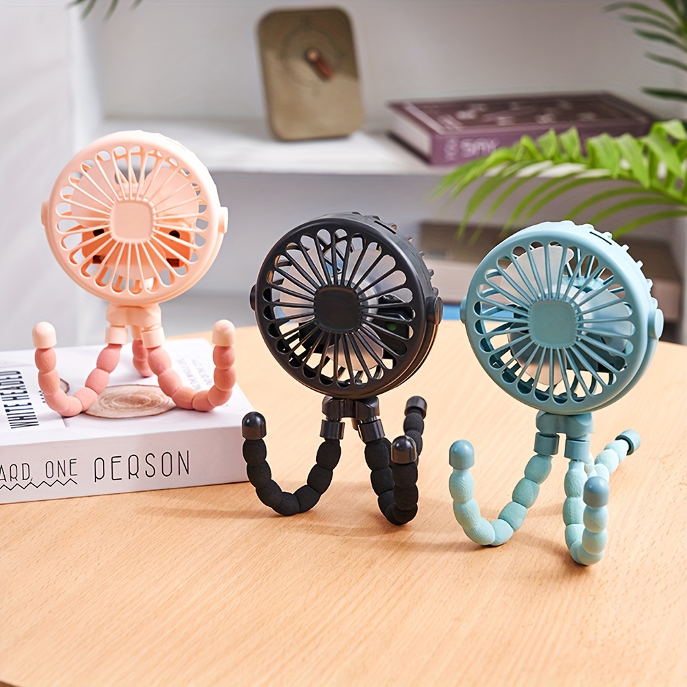 

Mini Octopus Small Fan, Usb Rechargeable Small Fan, Multifunctional Convenient Fan, Soft And Quiet Fan Perfect For Summer - Outdoor Essential For College Dorm And Apartment