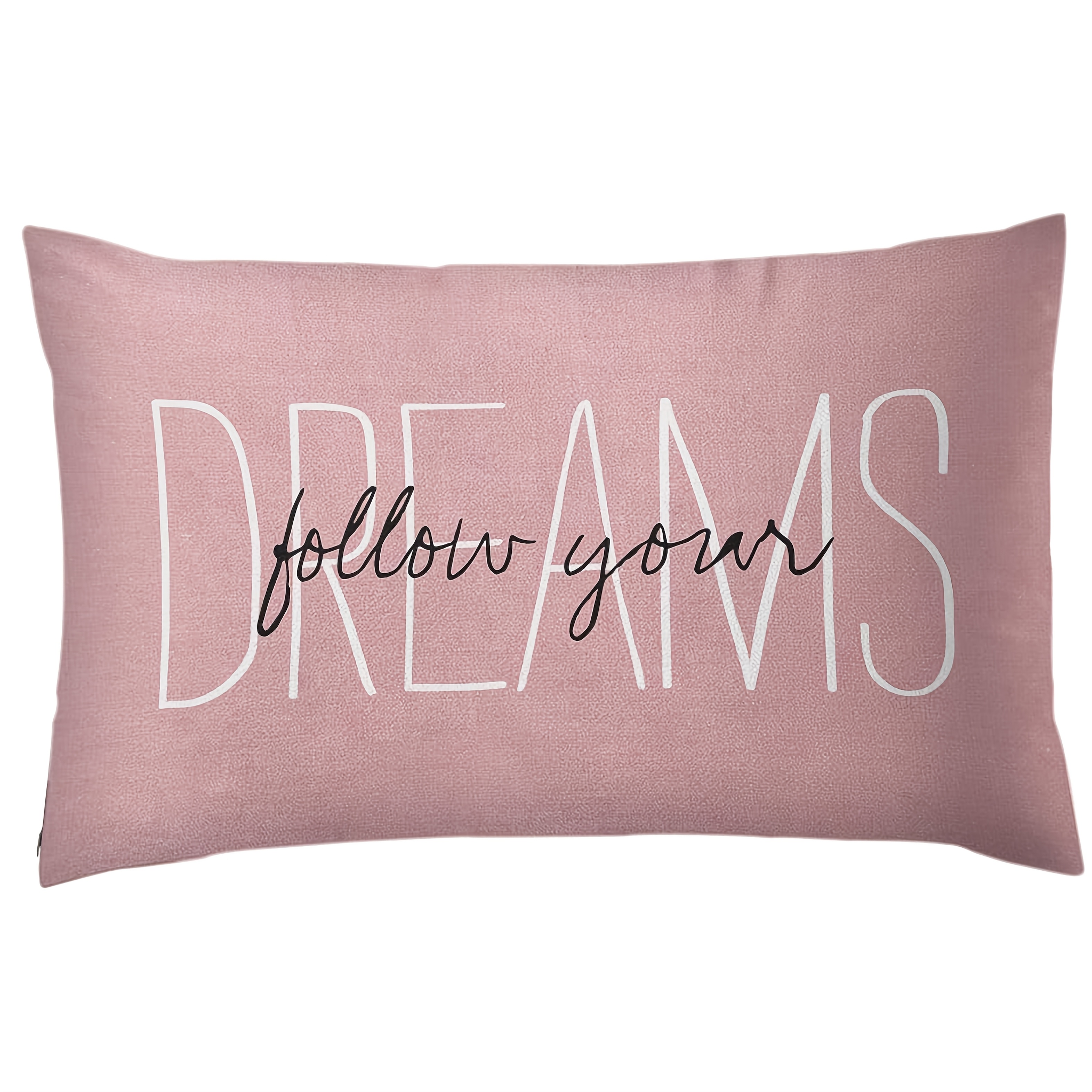 TEMU 1pc, Pink Throw Pillow Cover Your Light Pink Decorative Pillow Case Home Decor (single-sided 2d Flat Printing, No Embroidery, Polyester, Pillow