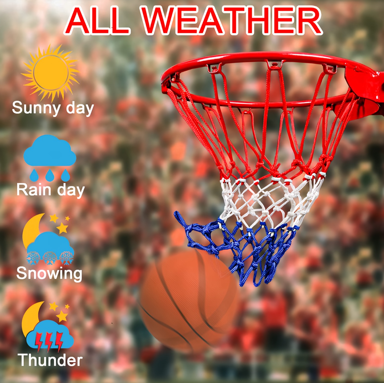 premium basketball net designed for international competition durable and high quality details 7