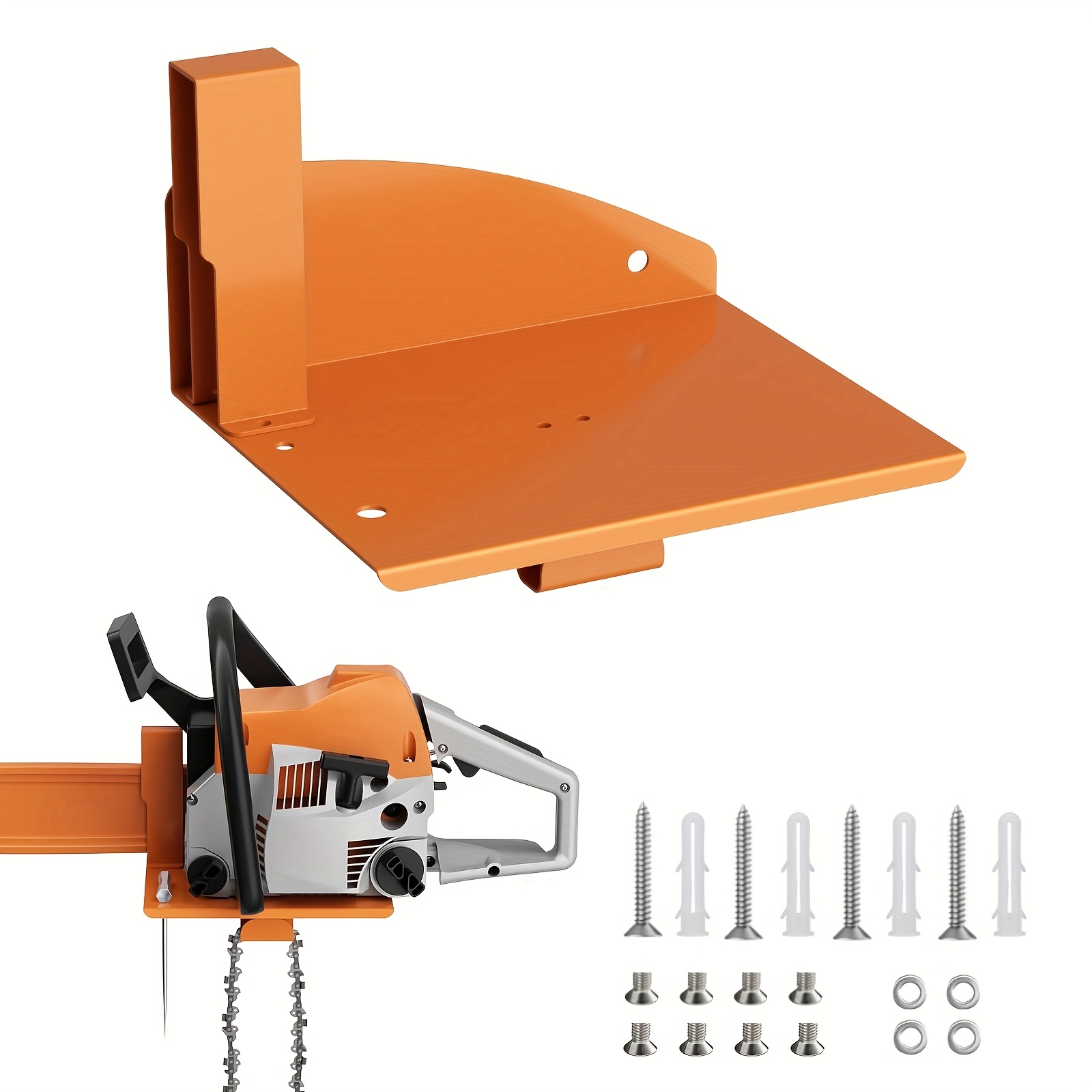 Chainsaw Holder, Chainsaw Wall Mount For Ms250, Ms251, Ms170, Ms171, Ms172 Heavy Duty Chainsaw Rack Garage Storage Holder Chain Saw Display