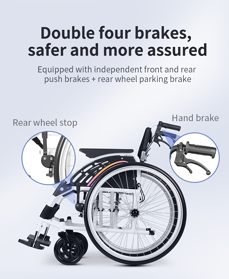 a versatile and lightweight walking aid constructed from aluminum alloy weighing 13 2 kg it features a double cross support frame   with an anti   device and a breathable soft cushion no installation is necessary Product details 9