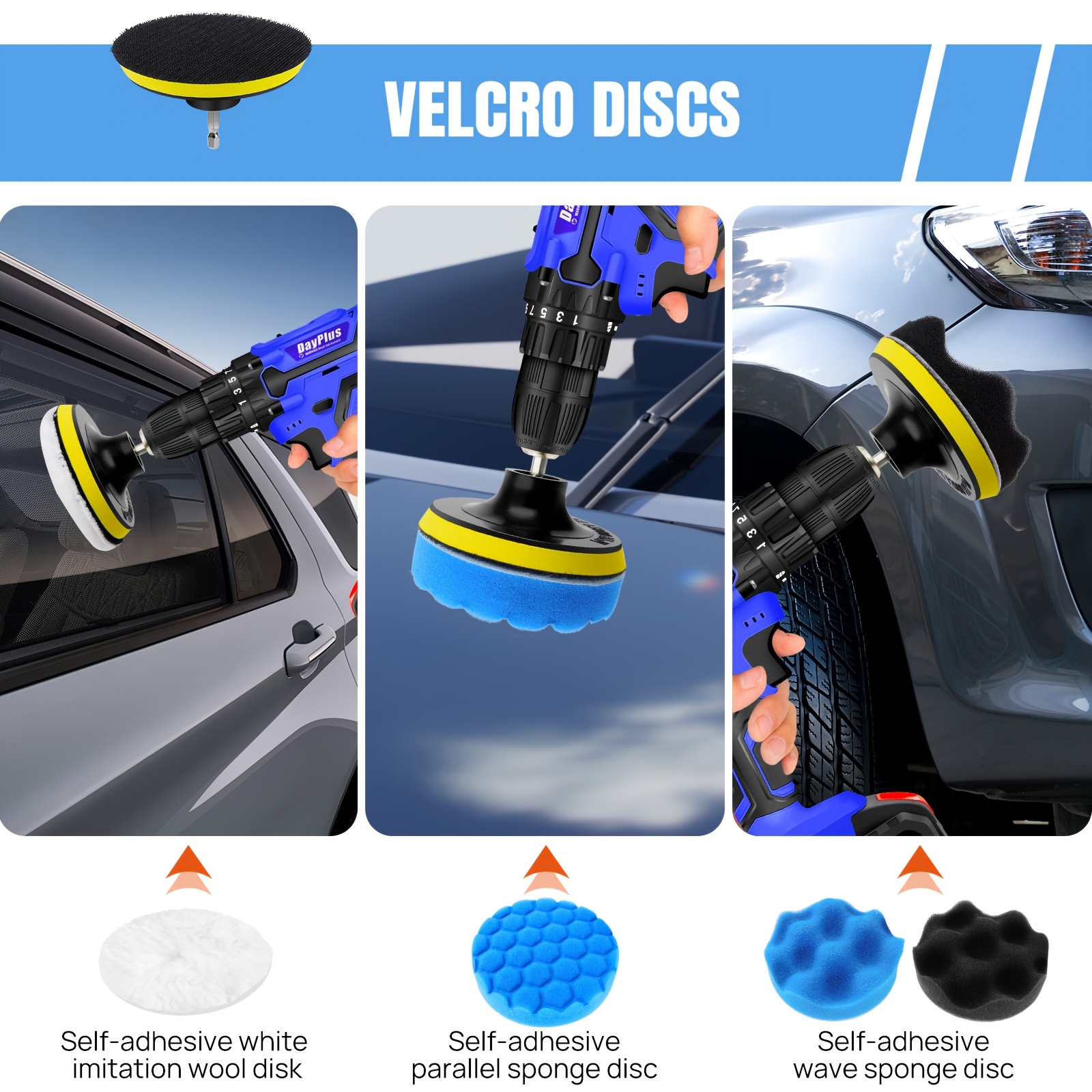 29pcs Car Cleaning Kit with Multi-Purpose Drill Brush Set