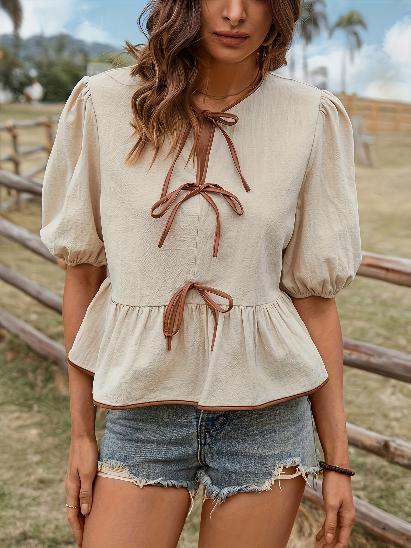 トップス meltthelady neck ribbon tops SLY | MANYWAY RIBBON KNIT トップス (ニット ) |SHEL'TTER WEBSTORE
