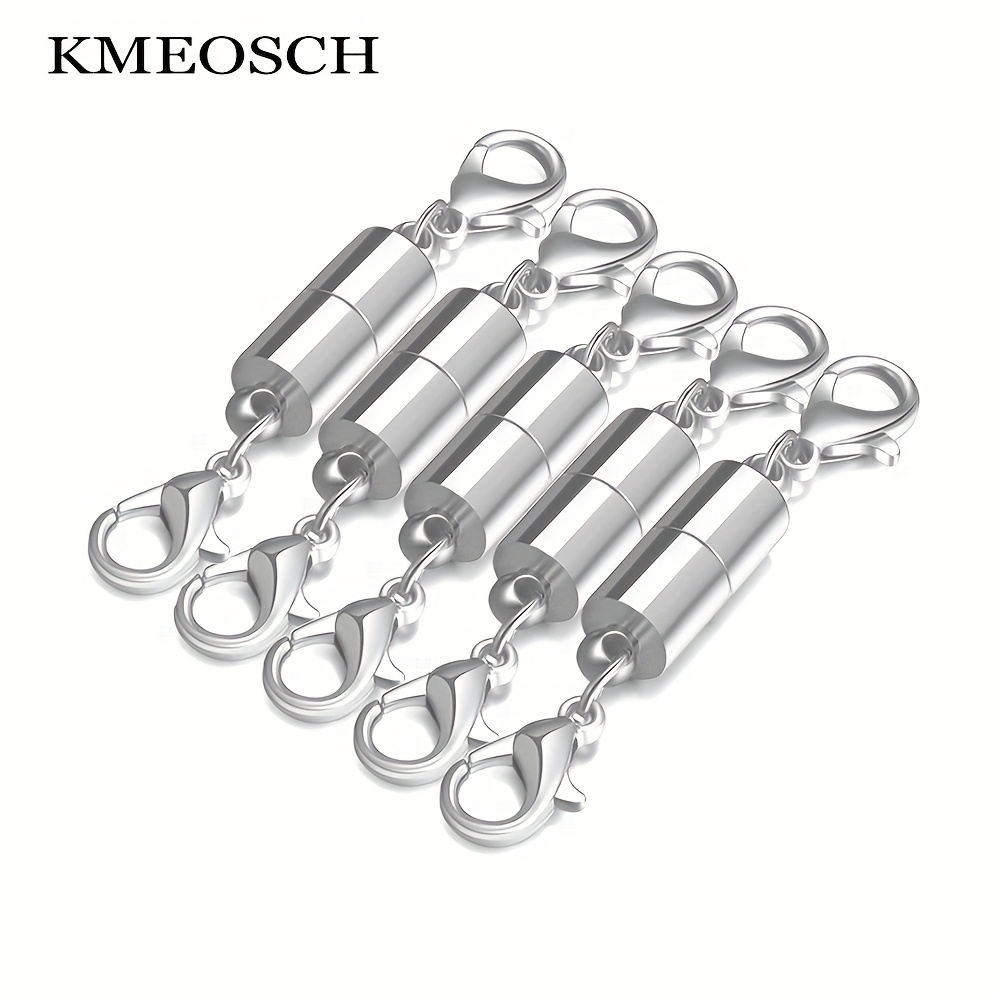 12 Pcs Fermoir Magnétique Mousqueton – Or & Argent – Aimant Puissant – Collier Bracelet Bijoux DIY – Facile à Utiliser