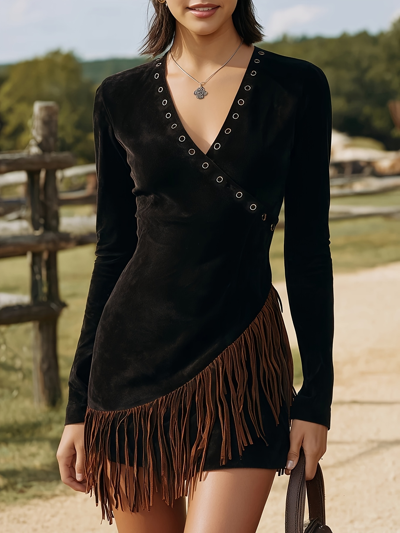 black suede mini dress THML Elise Black Suede Mini Dress