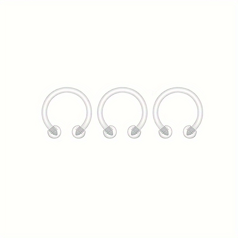 Silicone Earring Backs 20-Pack Clear Piercing Retainers