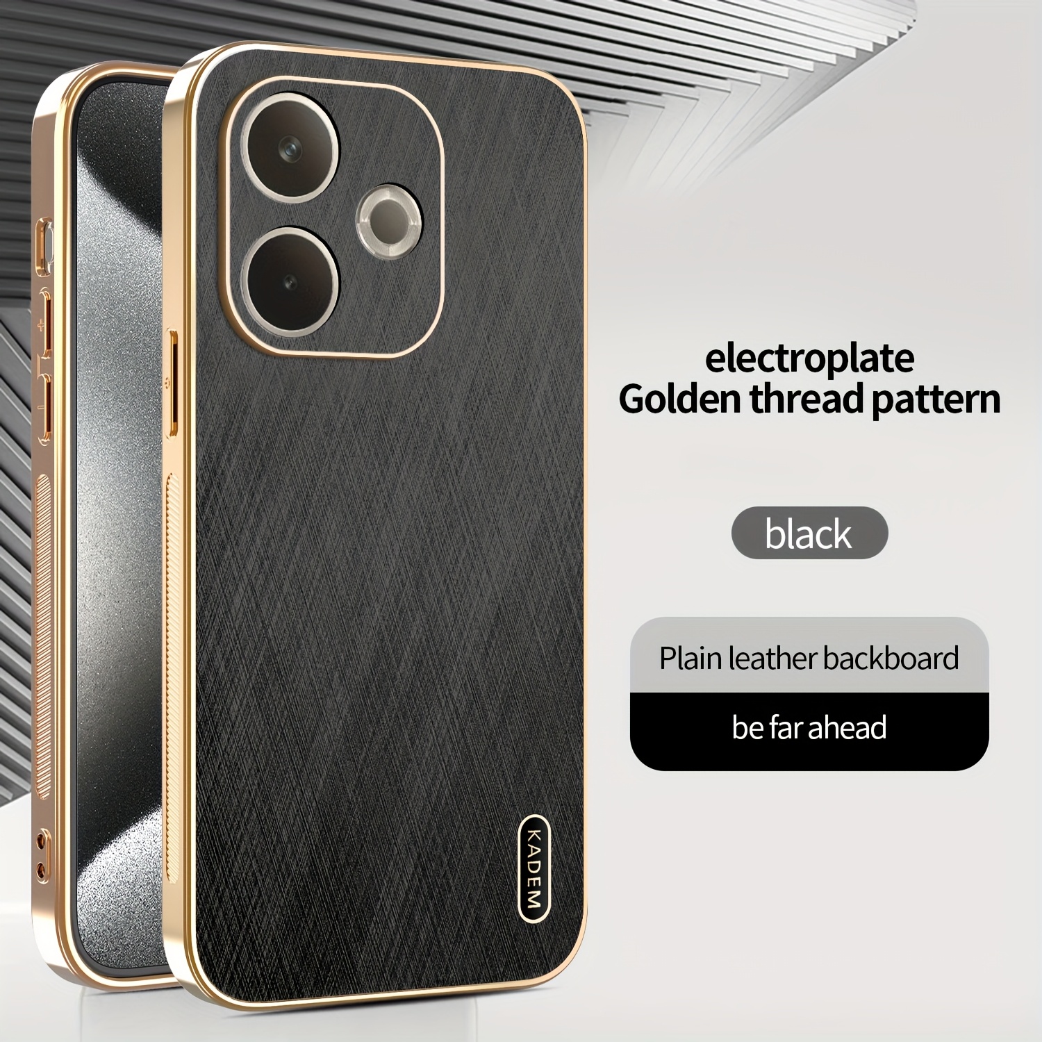 TEMU Phone Case - Luxury High-end Texture Phone Case For Oppo A5pro 5g, Full Coverage Lens Protection, Ultra-strong Anti-drop Men's And Women's