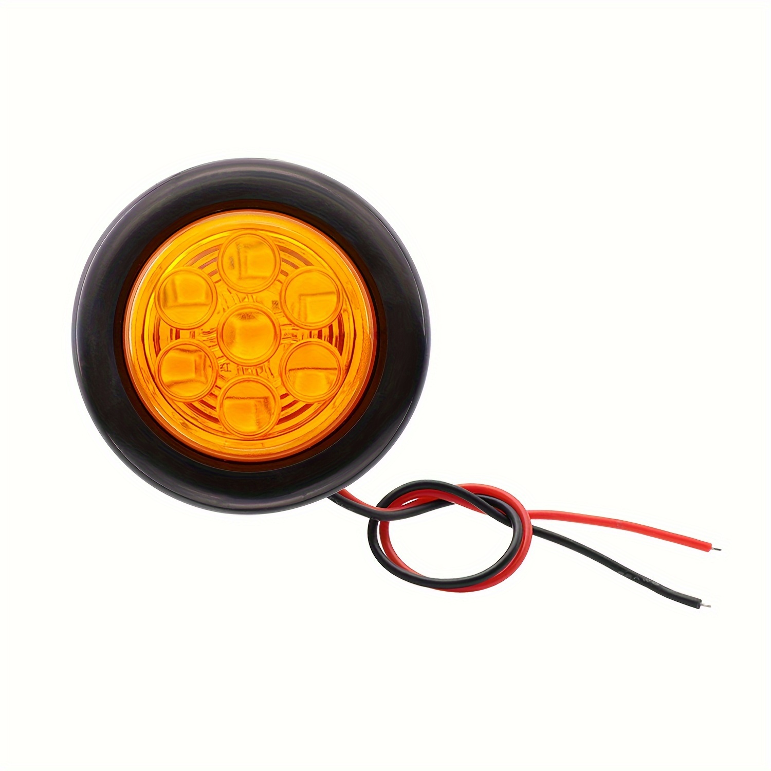 Round Led Side Marker Lights Grommets Wire Connectors Trucks - Temu