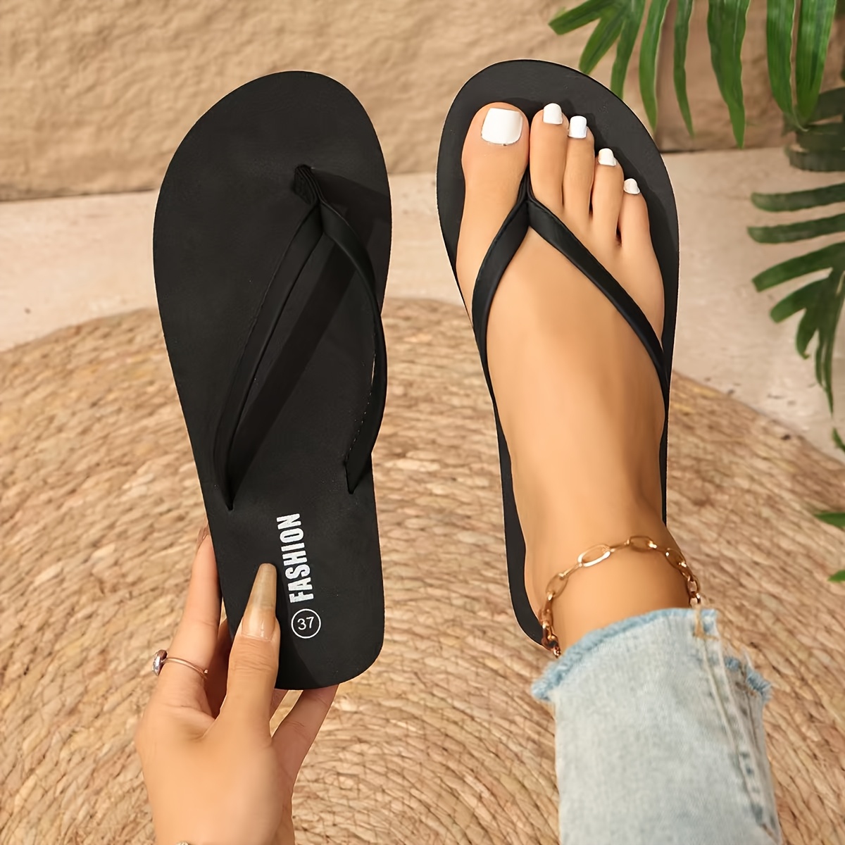 TEMU Ciabatte Estive Casual Piatte da Spiaggia Vacanze Scarpe da Donna, Scarpe da Donna