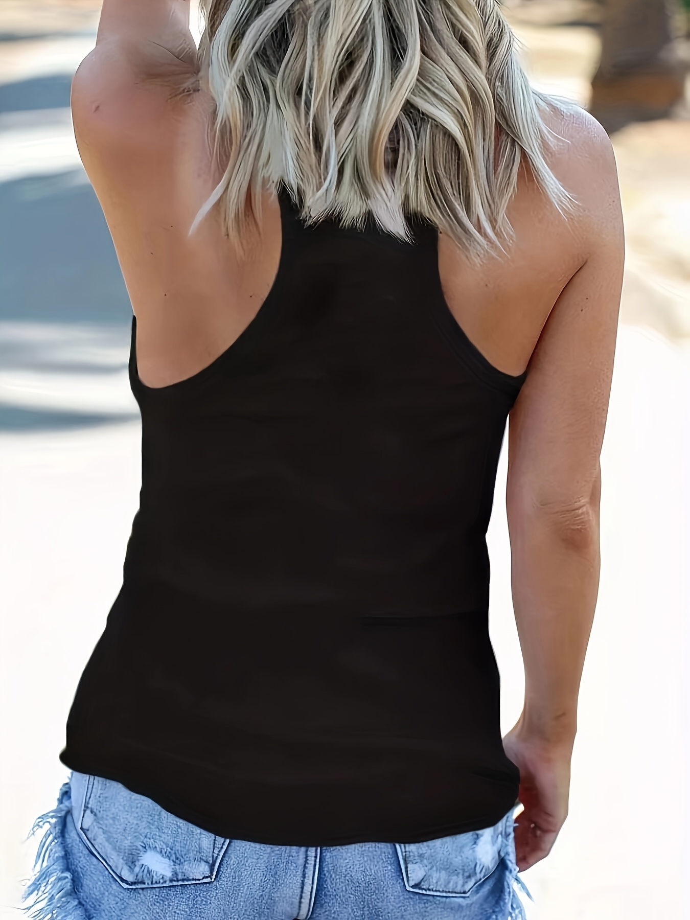 Buy VSX 코튼 저지 레이서백 탱크 탑, - Order Tops online - Victoria's Secret, image size:800x1067