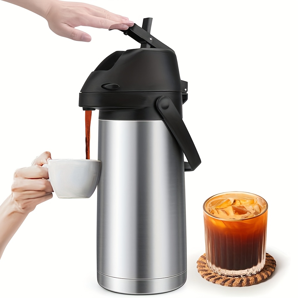 Airpot Coffee Dispenser With Pump - 2Pcs 102 Oz Insulated Stainless