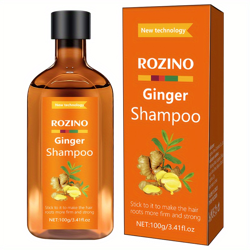 

100g Ginger Shampoo, Moisturizes And Strengthens Hair. Natural Ginger Gentle Formula, Long-lasting For Hair Care