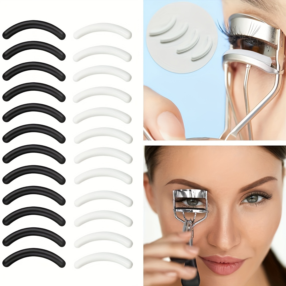 8 Stück Silikon-Pads Für Wimpernzangen – Ersatzpads, Schwarz – Weich & Schonend, Passend Für Die Meisten Modelle