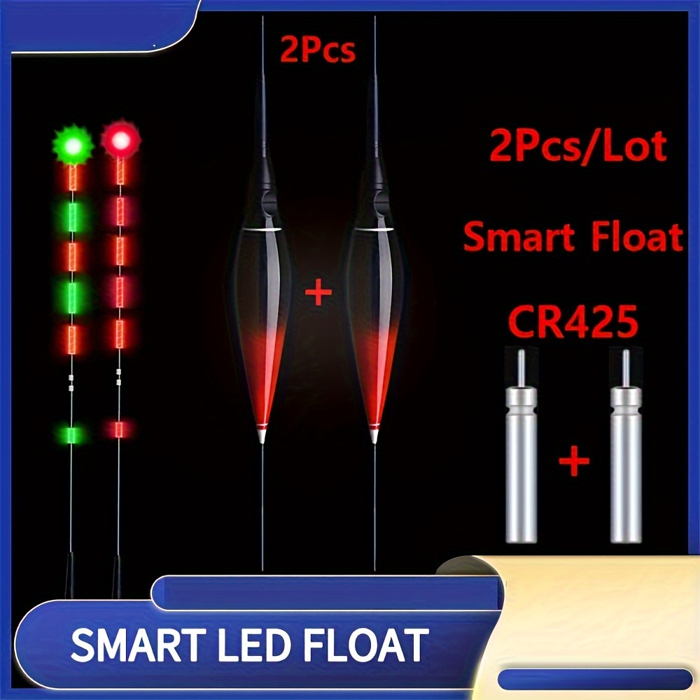 2 Sets Luminous Fishing Floats Drifting Tail LED Electronic Light+CR311+1  Bag Hooks