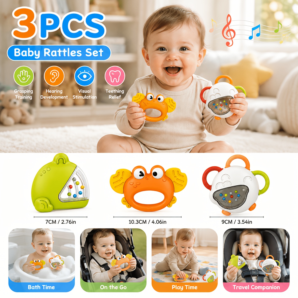 Children's Sensory Grasping Toy Set, Interactive Grip Training