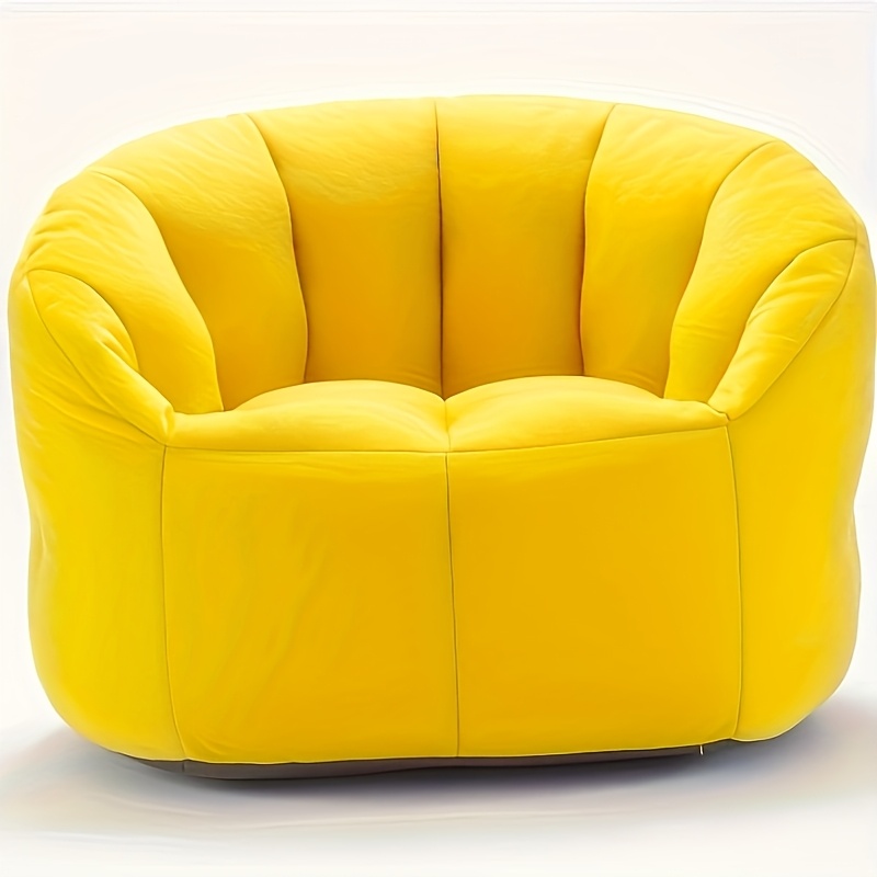 contemporary fabric kids sofa yellow outdoor indoor lounge chair with plush cushion no   durable easy   for girls rooms living rooms patio playroom sofa chair playroom furniture   furniture   material