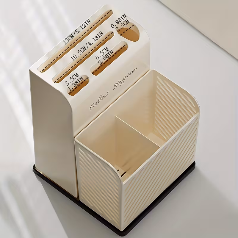 1 combination knife block knife fork chopstick cage storage rack easy to tableware storage box home kitchen knife storage Product details 0
