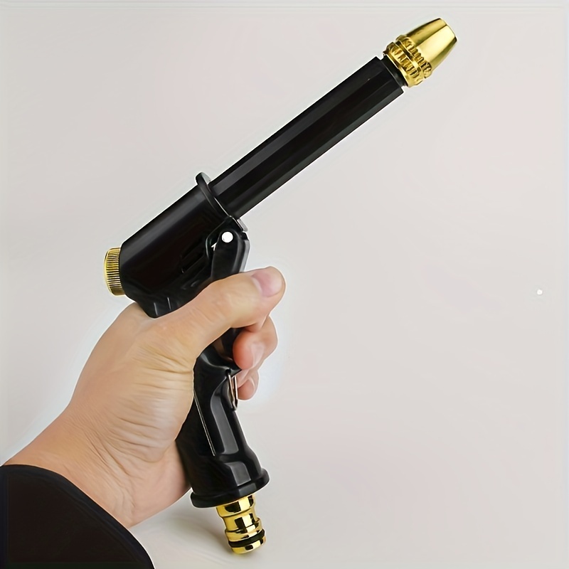 1pc High Pressure Water Gun For Car & Floor Washing, Hose Nozzle For Gardening, Yard Supplies