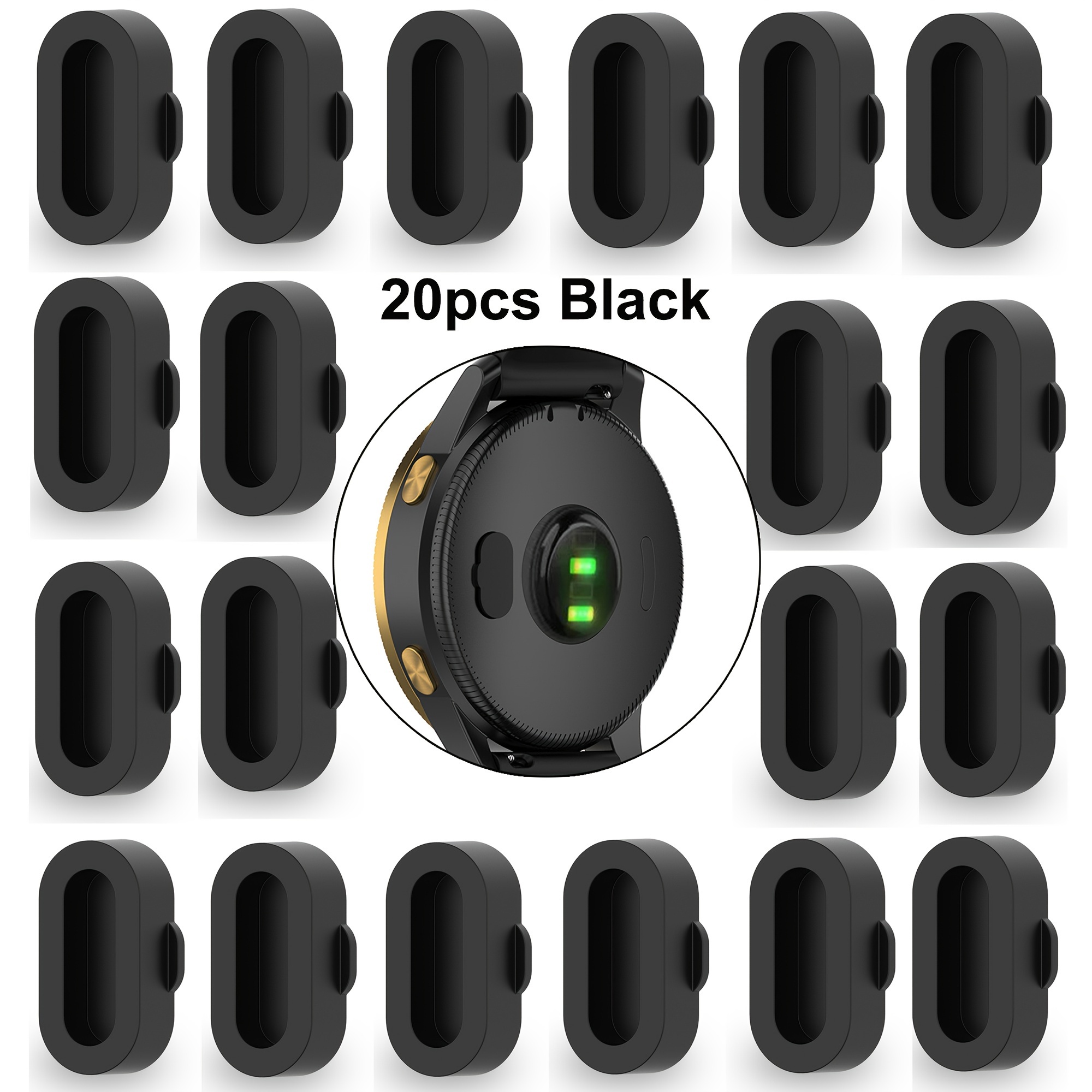 Lot 10 Bouchons Anti-poussière Silicone Pour Port Charge Fenix 5/5S/5X/Plus