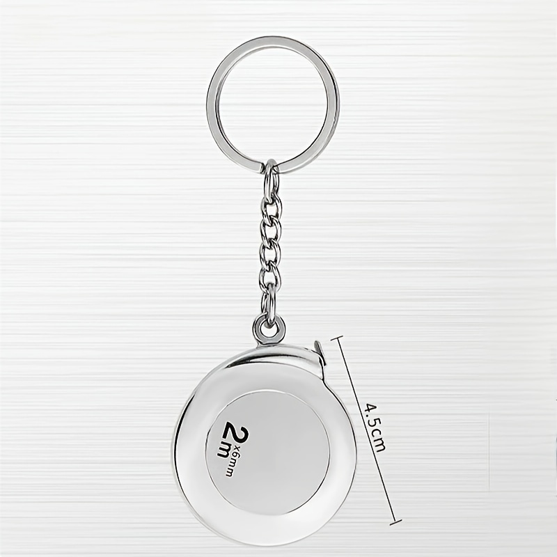 TEMU Small Tape Measure Keychain Mini Measuring Tape Retractable 6foot 2m Pocket Tape Measure With Clear Marking For Home Measuring Tape, Bronze