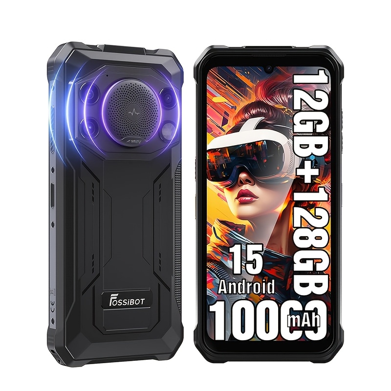 Fossibot F110L Robusten Pametni Telefon 15 10000Mah Velika Baterija 12 GB RAM 128 GB/1 TB Prostora za Shranjevanje 126 DB Zvočnik 6.745-Palčni