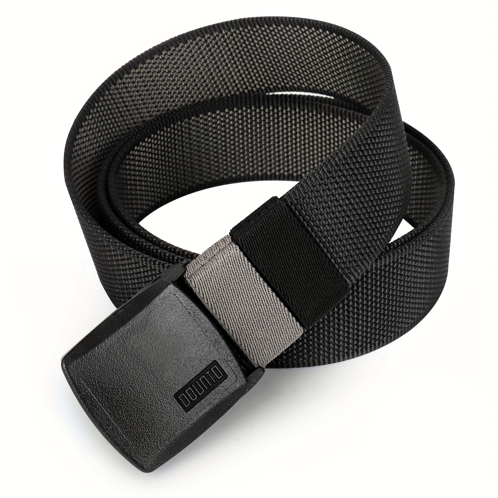 Work Belts For Men, Lightweight Nylon Belts, Adjustable Canvas Golf Belt, No Metal , Suitable For Travel And Hiking