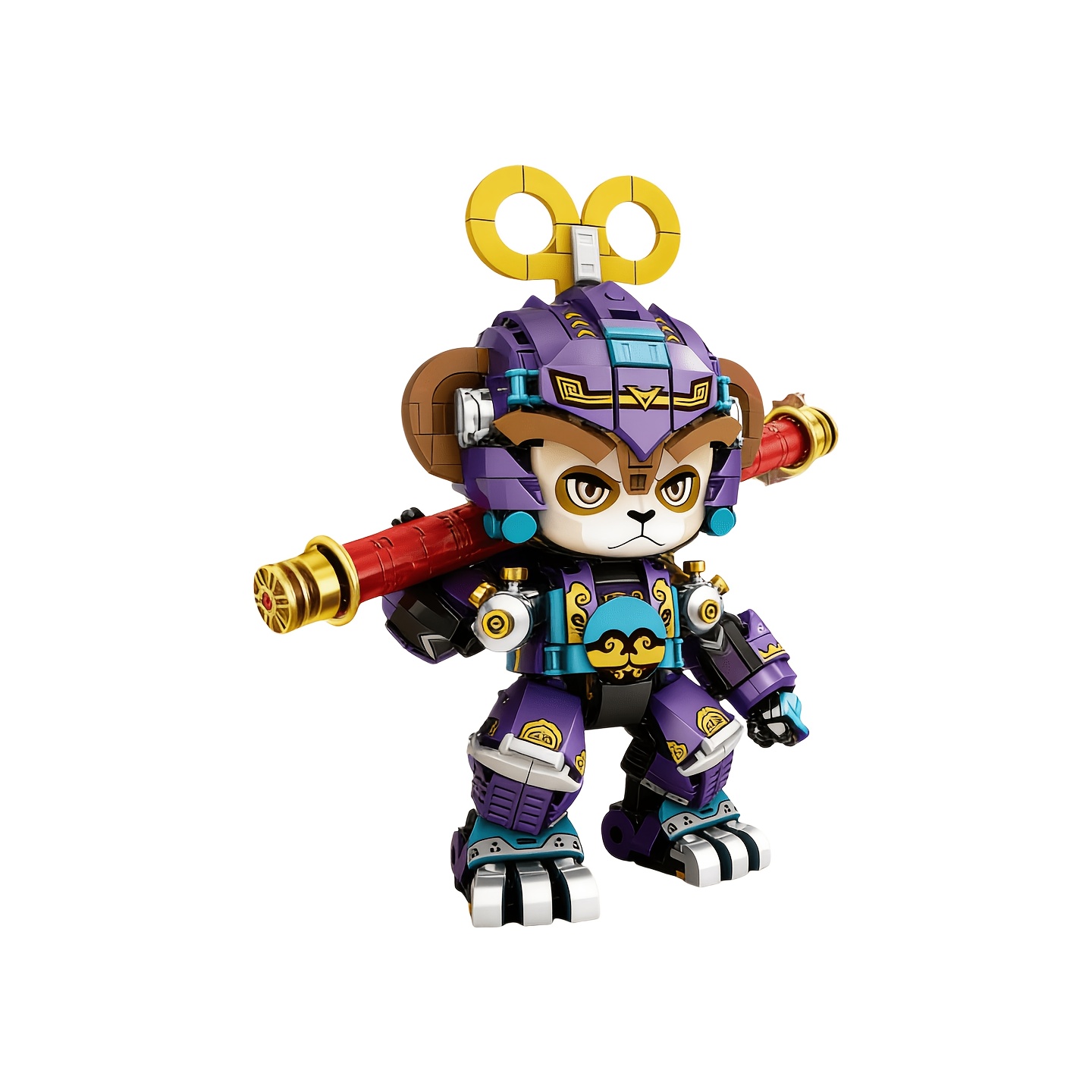 Cute Twelve Zodiac Animal Mecha Building Block Set