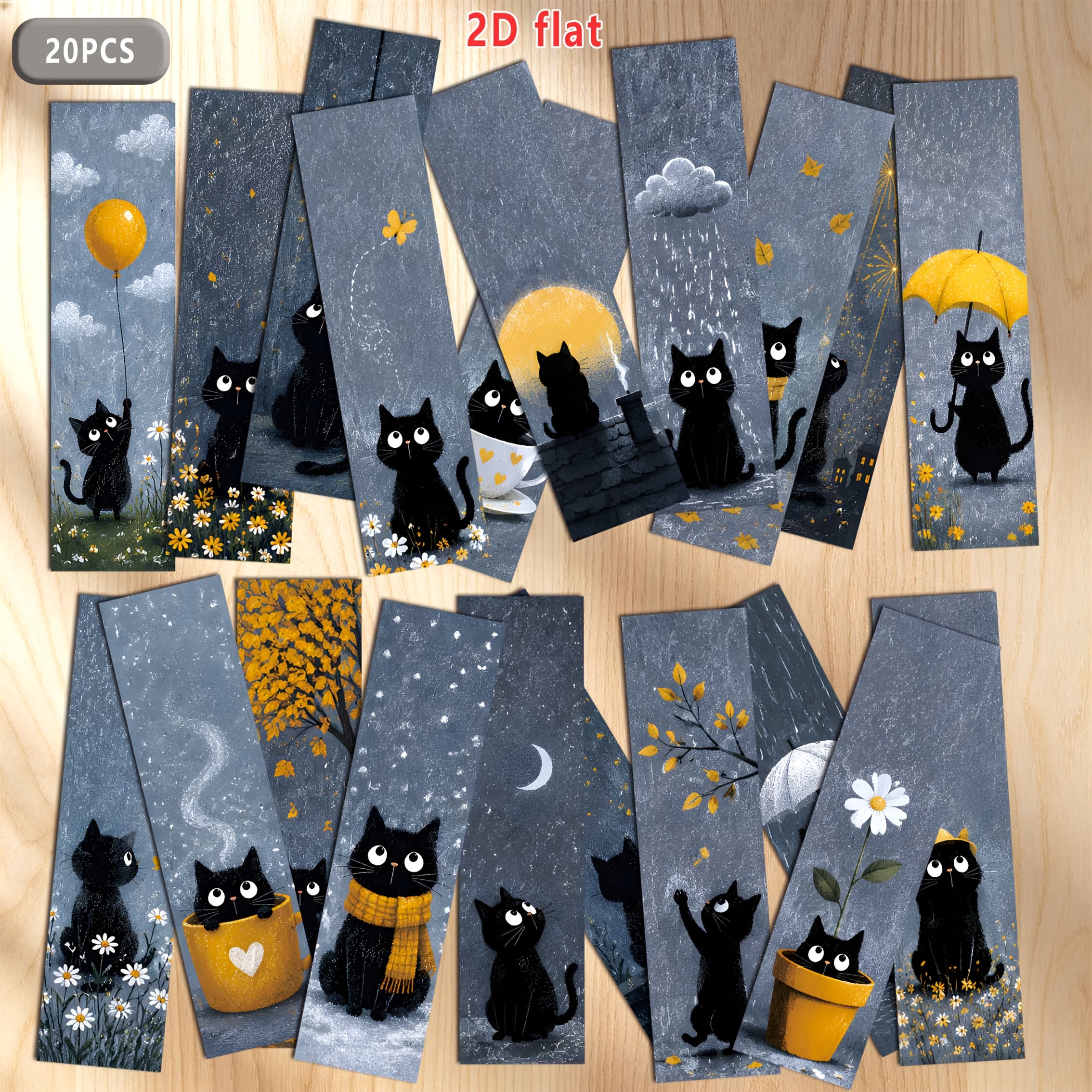 TEMU 20 stuks Pakket Kattenleeswijzer Geschikt voor Boeken, Dagboeken, Tablets - Schattige Kitten Paginahouders Cadeau voor Boekenliefhebbers,