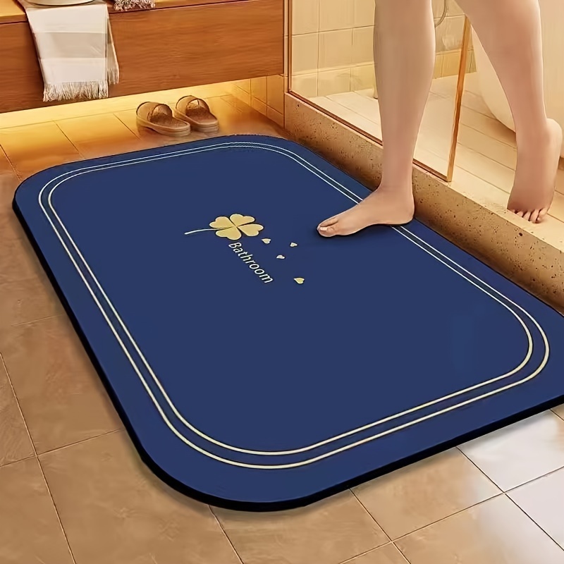 

1pc Soft Diatomaceous Mud Floor Mat, Absorbent Non-slip Bath Mat, Soft And Bath Mat, Laundry Mat, Doorway Mat, Foot Mat - Non-slip, Comfortable, Shower Mat, Suitable For Bathroom Decoration