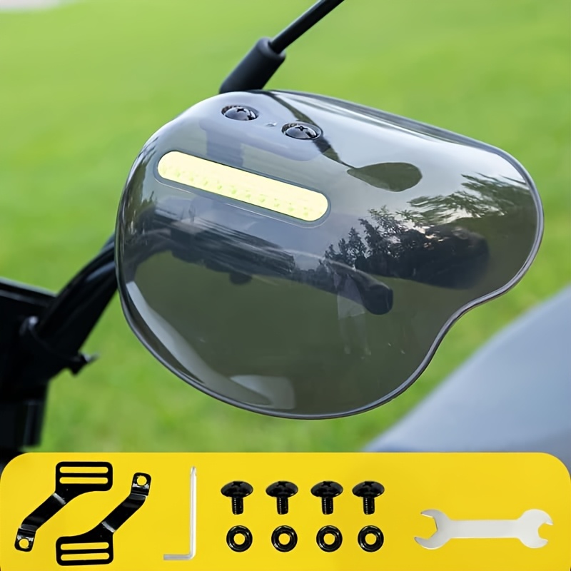 E-shop 2er-Pack Universelle Lenkergriffe mit Windschutzscheibe Handschutz, Sonnen- Regenschutz, für Outdoor-Radfahren Reitausrüstung