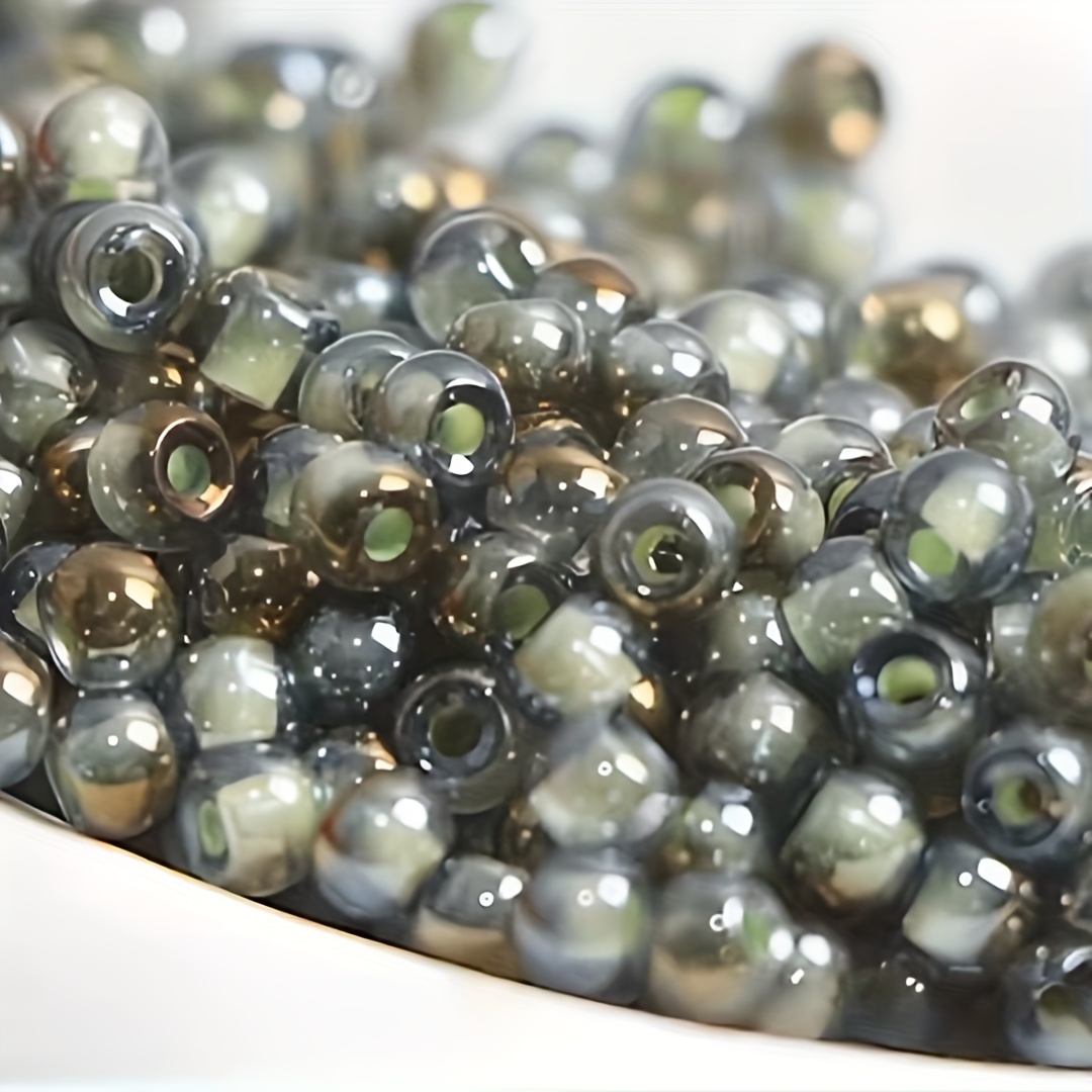 High Quality Uniform Transparent Bead Core Rainbow Glass Beads