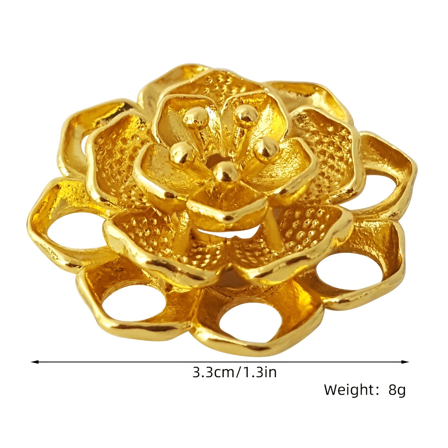 Image of 1pc Golden For Lotus Base Incense Holder, Decorative Incense Burning Accessory For Living Room, Tea Room, Office, And Meditation, Practical Incense Utensil For Housewarming Gifts And Elders
