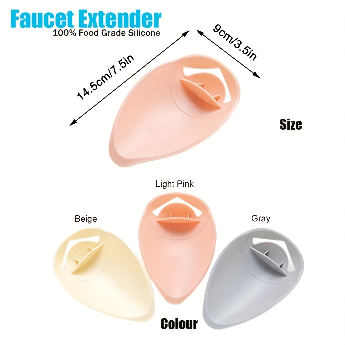 1pc Children's Hand Washing Extension Device, Baby's Hand Washing Auxiliary Faucet, Baby's Auxiliary Water Guide, Splash Proof Extension Device, Convenient Household Tools