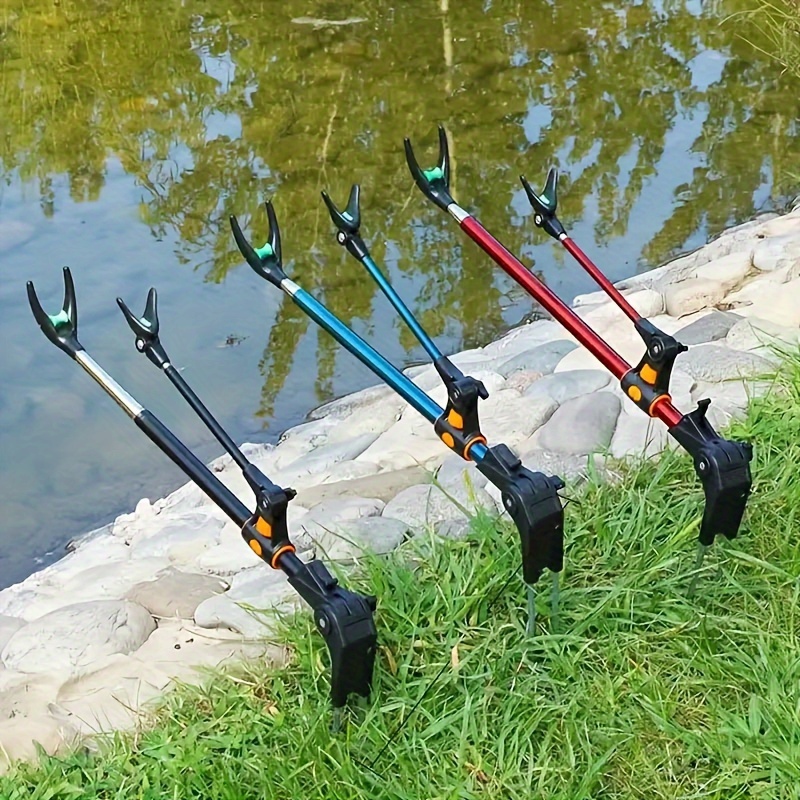 

Adjustable Fishing Rod Stand Fishing: 180-degree Swivel, Ground Mount, Outdoor Fishing