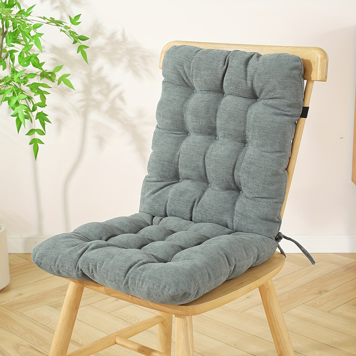 E-shop Ultra-Weiches Kariertes Stuhlkissen - Dick, Warm & Bequem für Alle Jahreszeiten, Vielseitiges Einfarbiges Design, für Schlafzimmer & Wohnkultur