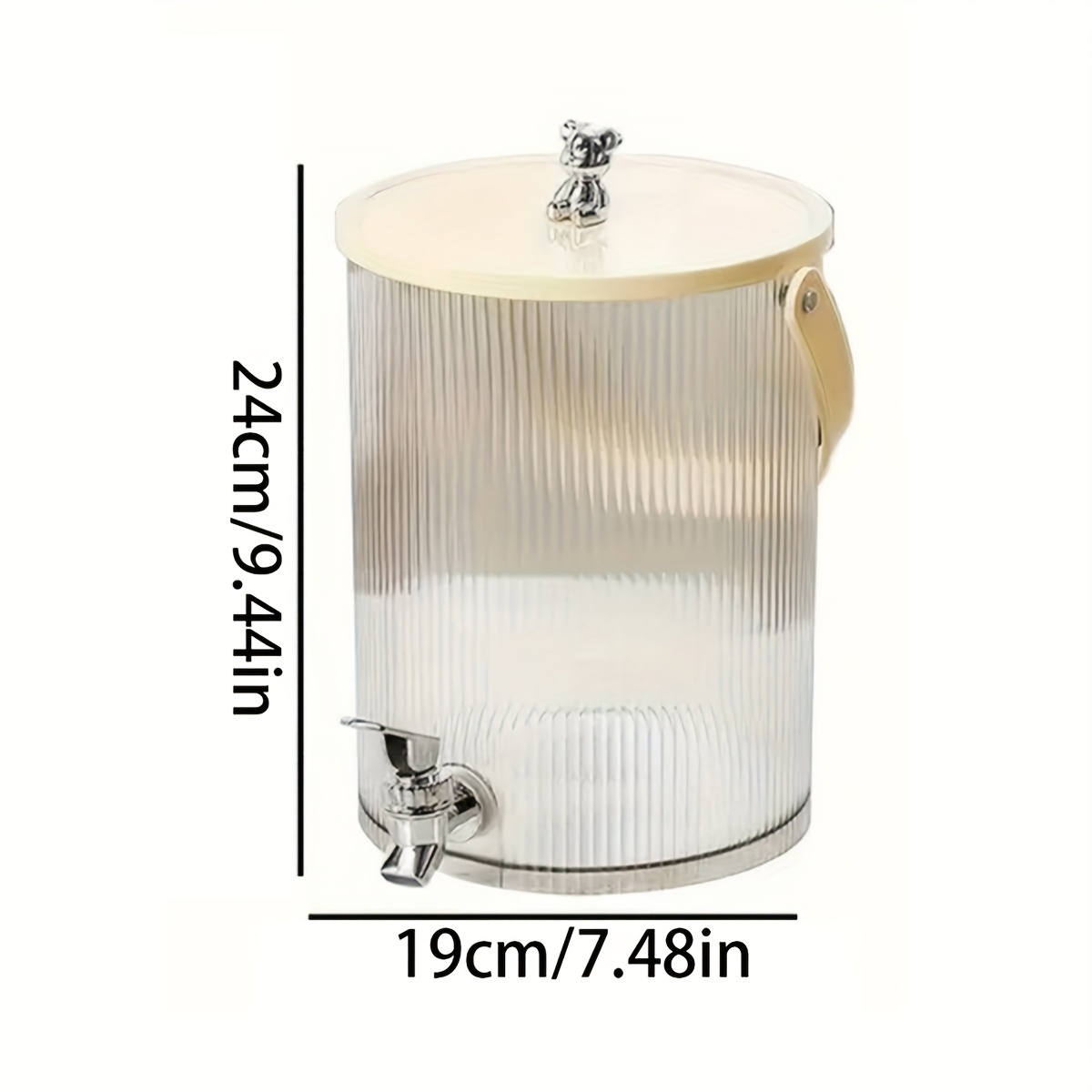 Image of Plastic Sturdy And Durable Pc Beverage Dispenser, Transparent, Heat , With Tap, For Party, Wedding, Summer Drinks, Kitchen Supplies, Home And Kitchen Use, As Perfect Gift