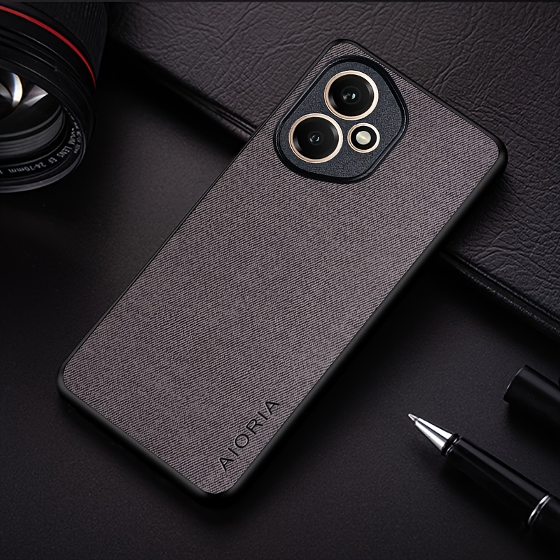 Trda ovijalka za telefon: Modna ovijalka za Honor 400 Lite/400 Pro/400 Premium iz tekstilnega umetnega usnja