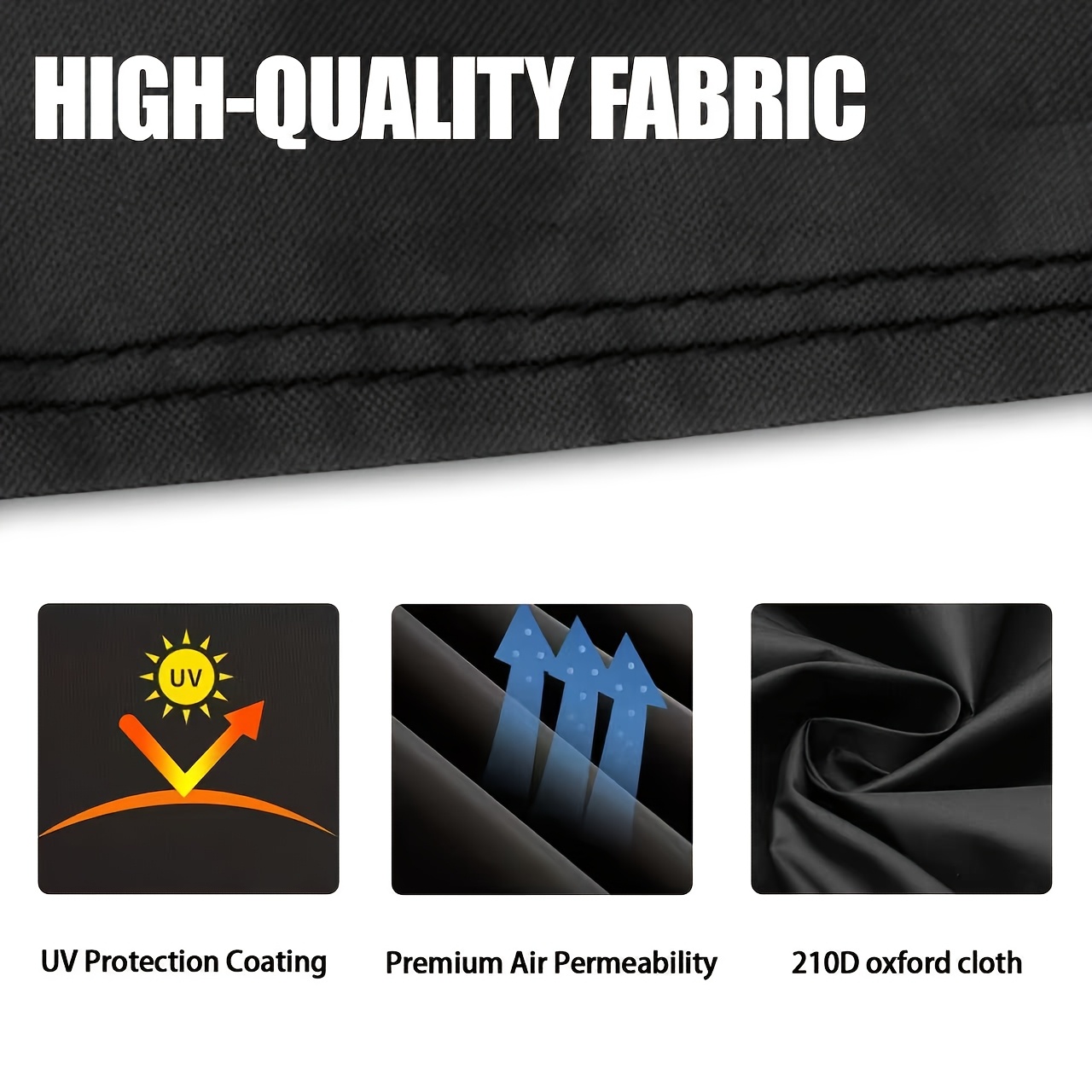 1pc Outdoor Curved Furniture Cover - Black, Suitable for Patios, Lawns, and Backyards, Heavy-Duty Furniture Cover for Patio Sofas, Tables, and Chairs, Effectively Blocks Dust and Prevents Direct Sunlight, A Helpful Yard Storage Solution