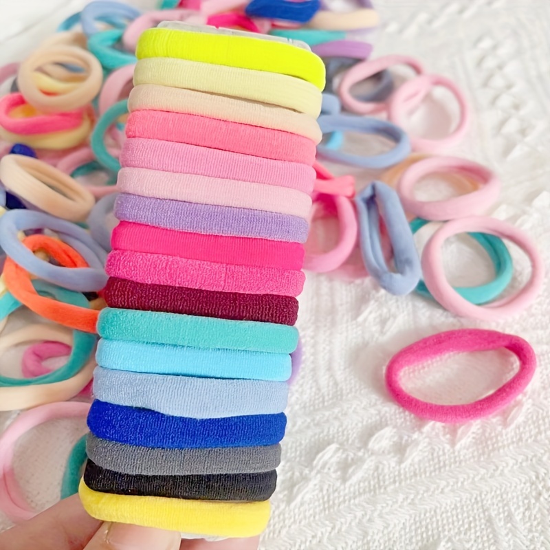 Bunte Haargummis Für Damen – 14 Stück, Weich & Elastisch, Für Dicke Haare & Locken