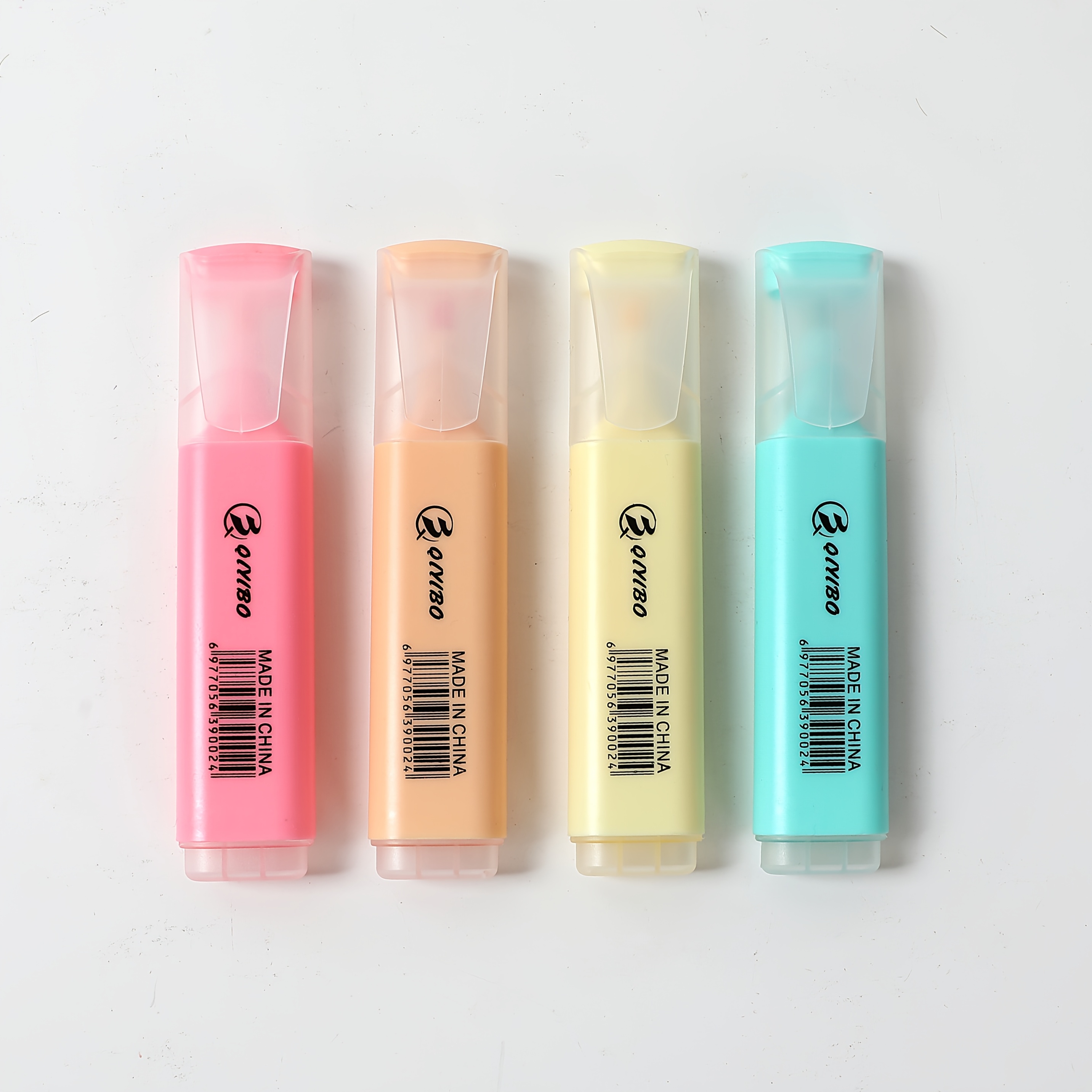 Image of 4/6-color Wide-tip Fluorescent Markers - Artistic Highlighters For Note-taking, Doodling And Drawing (1-5mm Chisel Tip)