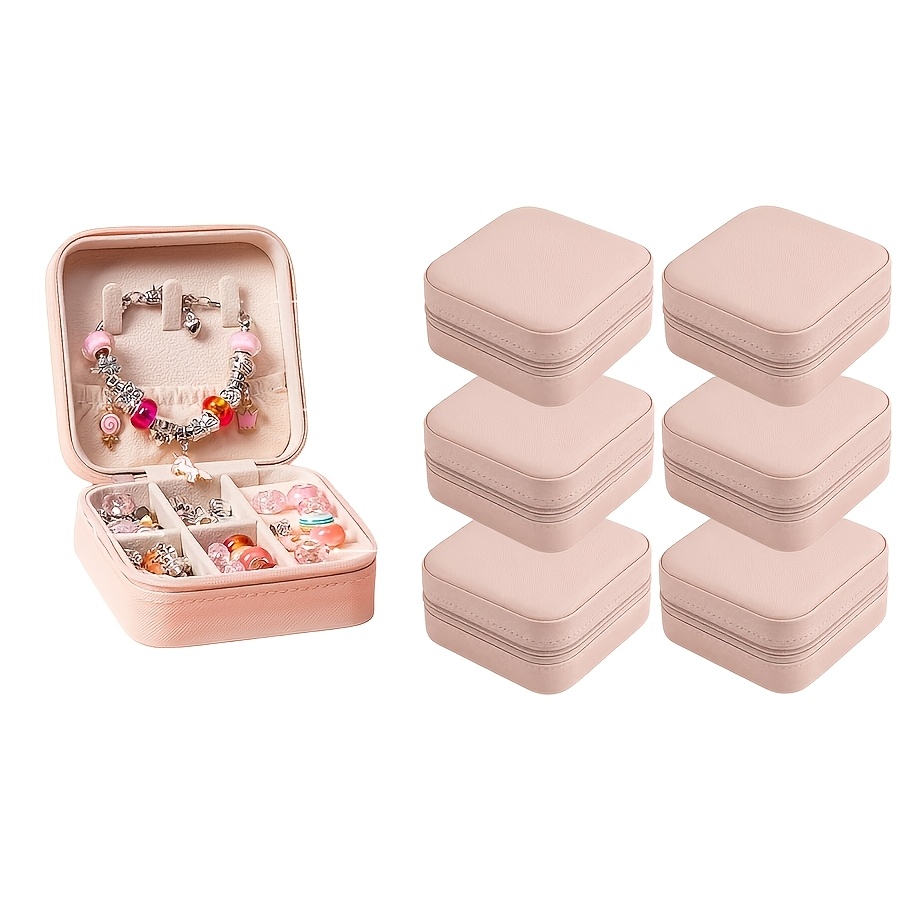 12pc Customizable Mini Travel Jewelry Box and Storage Set for Rings and Earrings