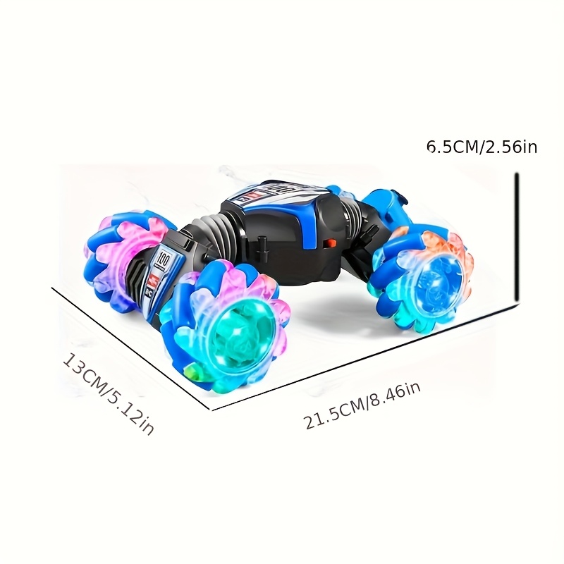 2025 New Trendy Internet Celebrity Recommended, Two-Remote-Controlled Battery-Powered Dual Gesture Sensing Transformable Stunt Flip Car Off-Road Climbing 4WD Toy Vehicle Christmas Gift Birthday Present