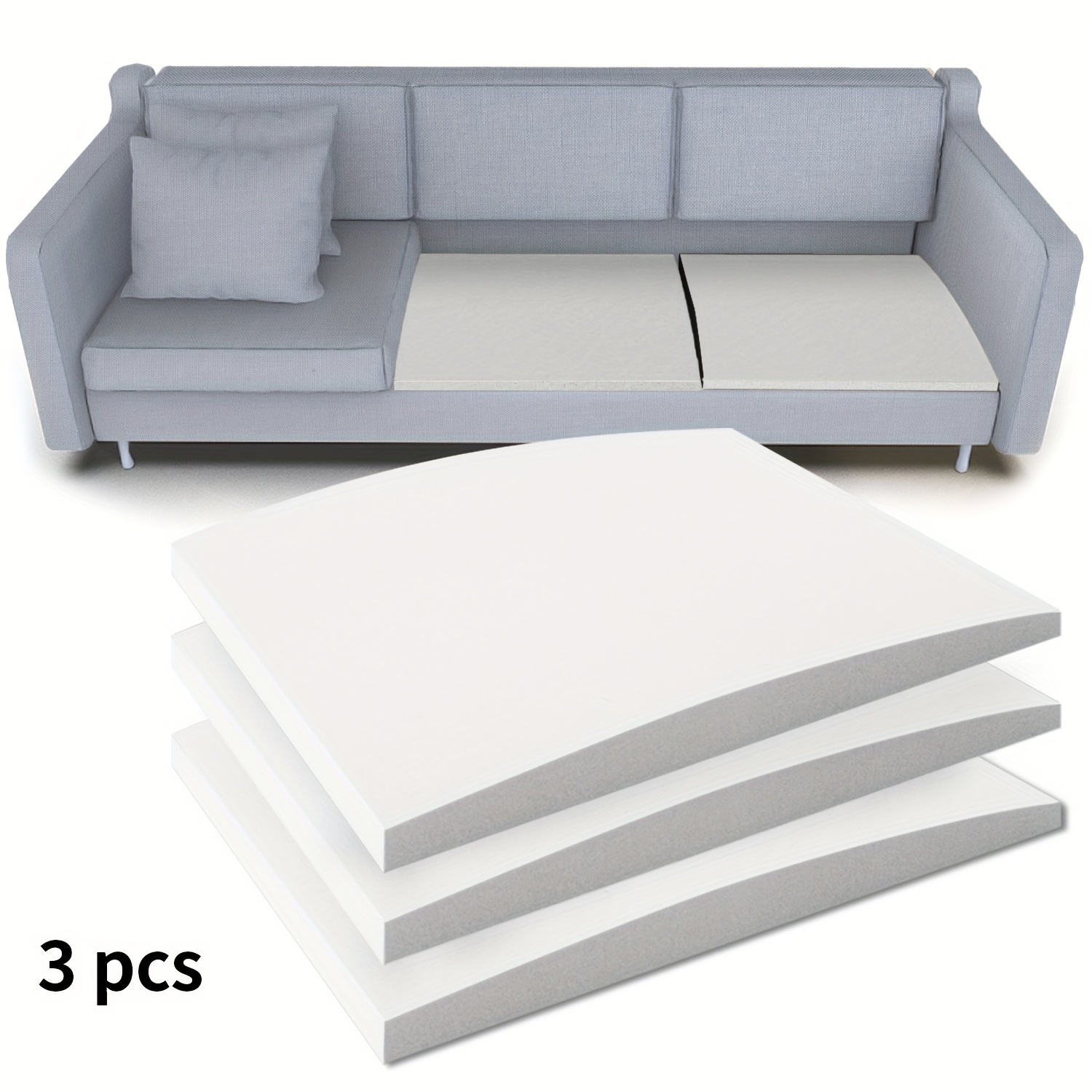 

-density Foam 20" X 20" - , Sag For Sofa & Chairs, No Needed