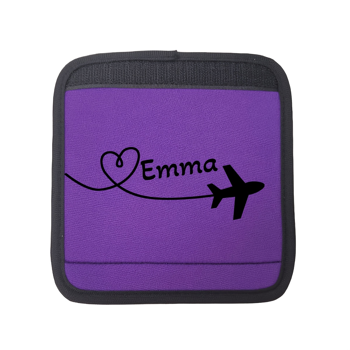 TEMU Personalizada, Cubierta para Barra de Equipaje con de de Avión, Cubierta para Barra de Equipaje con Texto Personalizado, Regalo de Vacaciones