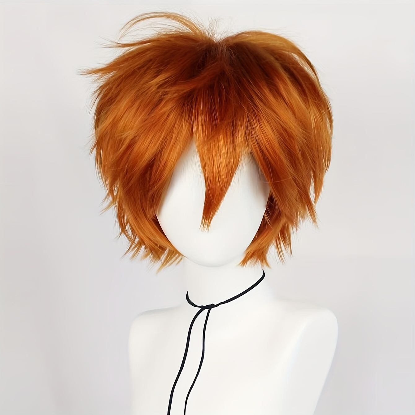 Peruca Sintética * Laranja * para Cosplay, Homens e Mulheres - Ideal para  Carnaval, Festivais de * Festa, Halloween, Dia * Namorados * de Graças e *, image size:1340x1340