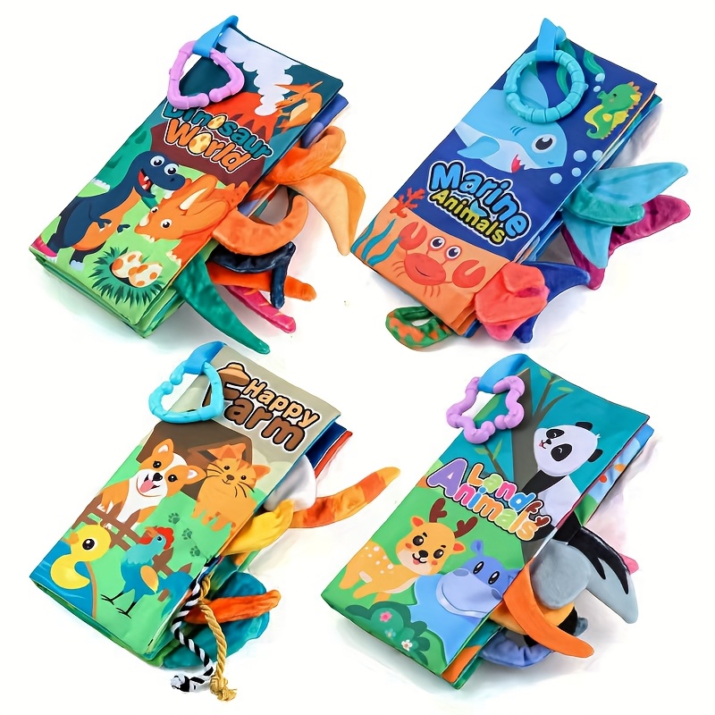 animal tail cloth book puzzle enlightenment cloth book Temu