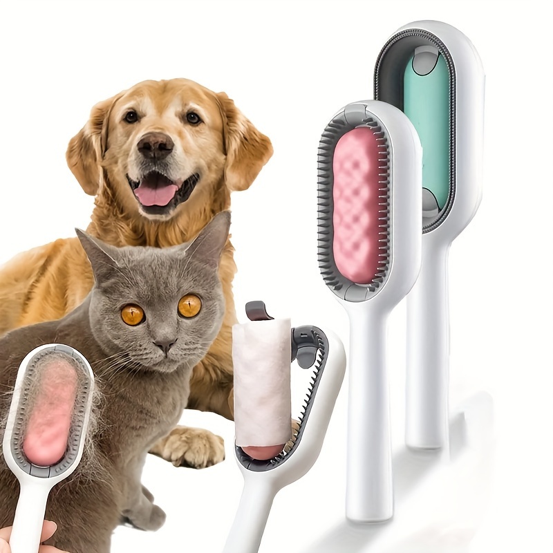 

1pc Multifunctional Cat And Dog Grooming Comb With Water Tank Double Sided Hair Removal Brush Kitten Pet Supplies Accessories