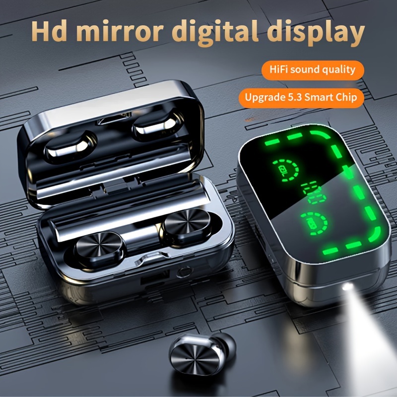 

New Led Mirror Digital Battery Display Screen, Ultra Long Standby Time, High Definition Sound Quality Wireless Phone, Suitable For Sports And Travel